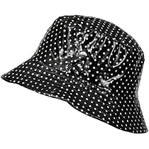 Bob Chapeau De Pluie Noir Et Gris à Carreaux Skothy - Taille Unique, Unisexe Adulte, Neuf Avec étiquettes