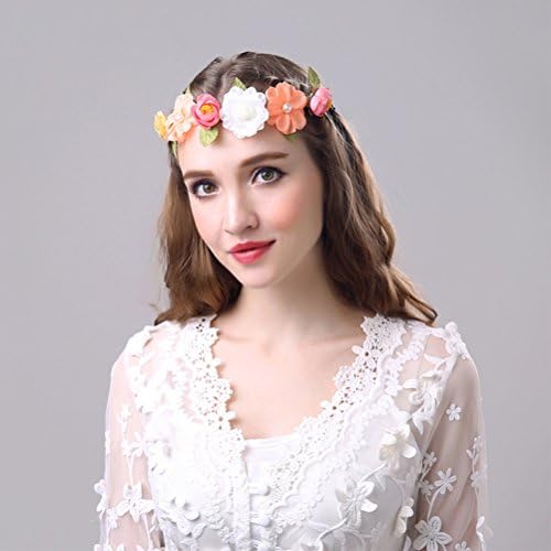 Girls Headbands Wreath Flower Crown Floral Garland for Wedding Festival Party