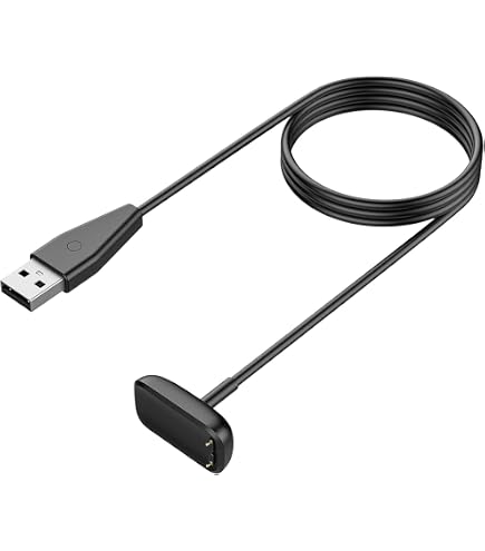 Vhbw Cavo Di Ricarica USB Per Fitbit Versa, Versa 2 E Versa Lite – Alimentatore Nero Da 100 Cm Per Smartwatch E Fitness Tracker