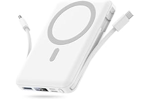 Yiisonger per Magsafe Powerbank 10000mAh, Caricatore Portatile Magnetico Wireless 22,5W, Ricarica Rapida con Display LED e cavo di ricarica USB-C/Lighting per iPhone 16/15/14/13/12 Pro/Pro Max/Plus