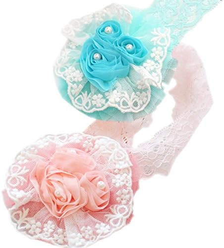 Jolieer Set of 2 Cute Baby Elastic Headbands Hair Bands Rabbit Ears