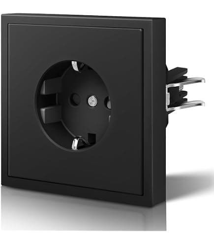 Niloe Step Kabeldurchlass Schwarz – Unterputz, IP21, Für Kabel Bis 12 Mm Durchmesser