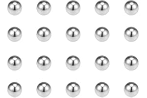 sourcing map Rodamiento de Bolas de 304 Acero Inoxidable, 50pcs 2mm Bolas de Precisión, Cojinetes Bolas, G100 Precisión, Bolas de Acero Para Maquinaria, Coche, Motocicleta, Bicicleta