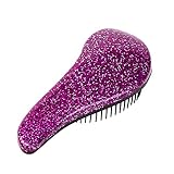 Genial para ni？os Cikuso 1 Pieza Peine Desenredante Enredo Manejar Del Brillo Cepillo de Pelo de Ducha Suavizante Herramienta de Domador de Estilo de Salón Cepillo Para El Pelo (Púrpura)