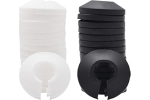 Rosaces de Radiateur en Plastique,Tianher 30 Pièces Rosace Radiateur Cache Tuyau Couvercle de Tuyau Chauffage en Plastique pour Tuyaux Gaz D'eau Chaude et Froide Plomberie de Trou Mural Sol