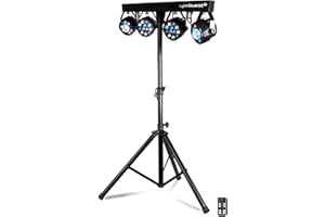 Pack X-Performer LyteQuest Portique + 4 PAR /UV/FRIZTAL DMX - 18 prog. - +Tél