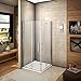 Produktbild 100x70x185cm Eckeinstieg Drehfalttür Duschtür Duschkabine Duschabtrennung (HP10-2+HP70-2)