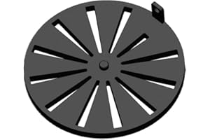 FEUERFEST 123 GMBH Grille de cheminée – Convient pour les poêles à lapin avec aperçu du modèle – Grille à cendres en acier massif – Ignifuge et résistant à la chaleur – Grille de cheminée, grille de cheminée, poêle à