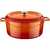 Lava D&ouml;k&uuml;m Yuvarlak Tencere, Trendy, 28 cm, 6.71 L Hacim, Turuncu