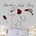 Produktbild Dog Grooming Salon Barber Cartoon Animal Coole Wand Kunst Aufkleber Vinyl Zimmer Schlafzimmer B oys Mädchen Kinder Erwachsene Home Wohnzimmer Zitate Küche Badezimmerzubehör Wandersocken