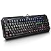 Produktbild Mechanische Tastatur Gaming(QWERTZ), VicTsing blaue Switsches 7 Farben LED-Hintergrundbeleuchtung, Anti-Ghosting 105-Taste Mechanical Keyboard mit USB-Kabel, Programmierbar Multi-Key für Gamer