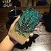 Produktbild Misc Blue Green Marijuana Leaf iPhone 6 Plus Sized Case, Bigger Screen Cannabis Themed 6S Plus Cover Weed Leaves Hemp Plant Maryjane Ganja THC CBD Black Brown, Silicone