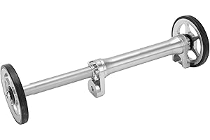 FOUF Easy Wheels Extension Bar for Brompton Folding Bike, High Strength Lightweight Wheel Widened Tires Extender Extension Rod for Brompton 3sixty or Other Folding Bike(Silver)