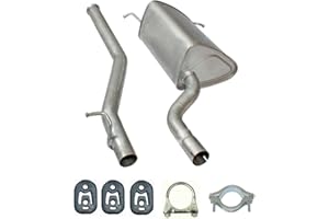 Ferroz Export Ersatz für Auspuff Mercedes Benz C-Klasse (W203 S203) C 200-220 Endschalldämpfer Montagesat