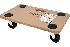 YATO Carrello per mobili, in legno piatto, fino a 200 kg, versione: 50 x 30 mm, 200 kg, colore nero