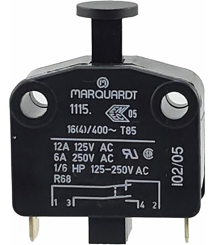 Produktbild von MKBKLLJY 2er-Set Schranktürschalter – 250V 1A, Normalerweise Geschlossen, Touch-Automatik, IP65, Inkl. Kabel, Schrauben Und Staubschutzkappen