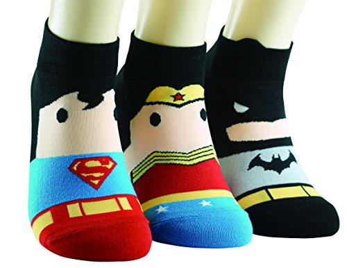 Preisvergleich Produktbild DC Comics Socken BatMan WonderWoman SuperMan Socken