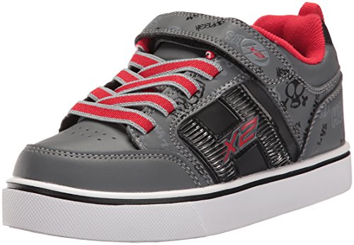 Heelys X2, Zapatillas Unisex para Niños, (Black/Grey/Red), 31 EU