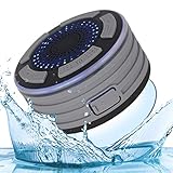 【IPX7 Wasserfest】Verwenden Sie diesen kompakten Kabellosen Lautsprecher der unbeabsichtigte Wasserspritzer überlebt zu Hause, Büro, Schwimmbäder, Strände, Bootsfahrten oder überall wo Sie möchten.