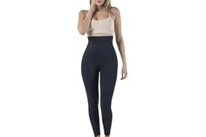 UnsichtBra Shapewear damskie legginsy wyszczuplające brzuch, modelujące sylwetkę, legginsy kompresyjne, czarne