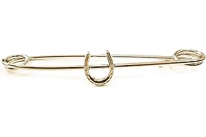 Equetech Traditional Horseshoe Stock Pin – Gold Equestrian Riding Tie Pin