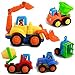 YIXIN Engineer Trucks Tractor Mixer Dumper Car Children Boys Instructive Toy Set of 4