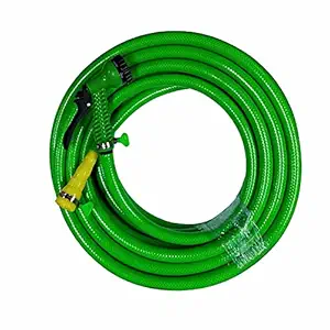 TechnoCrafts PVC Braided water Pipe For Car & Bike Cleaning 15 meter (50 feet) 3/4