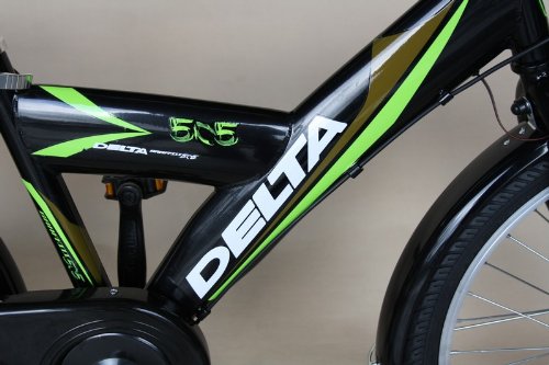 Kinderfahrrad 20 Zoll DELTA Fahrrad 6 Gang Shimano Schaltung StVZO tauglich schwarz/grün - 2