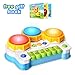 Produktbild ACTRINIC Baby Spielzeug Schlagzeug Klavier spielt Tastatur Kleinkind Musikinstrument,Lernen und Entwicklung 6 bis 18 Monate Spielzeug mit Licht / Musik-Set für Mädchen und Jungen Früherziehung