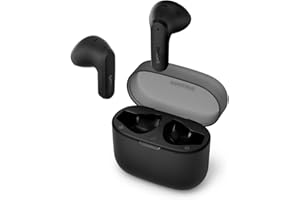 Philips TAT2139BK/00 Cuffie auricolari Bluetooth True Wireless - Auricolari piccoli, Audio naturale con bassi dinamici, Chiamate chiare y Alloggiamento per ricarica tascabile - Nero, In Ear