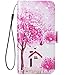 Produktbild Qjuegad Kompatibel mit Samsung Galaxy S10e Hülle Leder Handyhülle Schutzhülle Ultradünn Etui PU Leder Tasche Lederhülle Flip Case Cover mit Kartenfach,Schmetterling