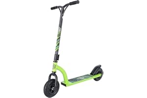 MADD GEAR Madd - Patinete unisex juvenil All Terrain 20 cm MGP, negro mate/verde, 91,5 cm