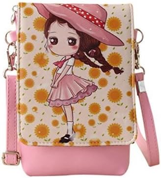 Natthom Shoulder Bags,Women's Handbags Cartoon Handbags Kids Girls Mini Crossbody Bag,Fashion PU Leather Phone Pouch Cellphone Bag Money Pocket Cartoon Single Bag for Teenagers Girls