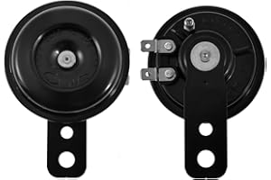 2EXTREME bocina claxon 12V universal para motocicleta scooter ATV quad ciclomotor camión negro 105 dB CITY STAR (YY50QT), ZNEN ZN50QT-E, RIEJU Toreo YH50QT