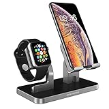 Stabiler und sicherer Handy Tablet Haltung: Der Ständer hat einen sicheren Stand, damit das Handy gut gehalten wird und noch ausreichend Spiel hat. Zudem wird die Uhr auch sicher gestellt und bietet eine angenehme Sicht