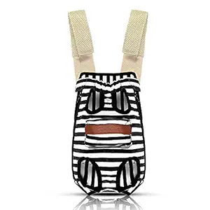 COODIA Legs Out Front Pet Dog Carrier Front Chest Backpack Pet Cat Puppy Tote Holder Bag Sling Outdoor (XL, Color Black)