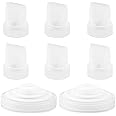 6pcs Duckbill Valve & 2pcs Silicone Diaphragm Compatible with Momcozy m5, Silicone Breast Pump Replacement Parts Accessories Breastfeeding Supplies for Momcozy M5 Brest Pump