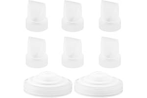 PEUTIER 6szt Zawór Kaczy Dziób i 2 Silikonowej Membrany Kompatybilny z Momcozy m5, Silikonowe Czesci Zamienne do Laktatora Akcesoria Artykuly do Karmienia Piersia do Momcozy M5 Laktatora Brest