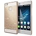 Produktbild Huawei P9 Lite Hülle Handyhülle von NICA, Glitzer Slim Hard-Case Back-Cover Schutzhülle, Handy-Tasche im Glitter Sparkle Design, Dünnes Bling Strass Stoßfestes Etui für P9Lite Smart-Phone - Gold