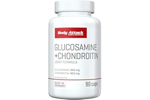 BODY ATTACK SPORTS NUTRITION Body Attack Glucosamine + Chondroitin - hochdosiert - 900mg Glucosamine - 900mg Chondroitin (1er Pack)