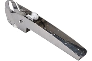 Ldafava 316 Stainless Steel Marine Bow Roller & Anchor Roller, Self-Launching Heavy Duty Pivoting Dual Roller for Boats, Corrosion-Resistant Docking Hardware, Fits 22-44 LB Anchors, Fixed Bracket