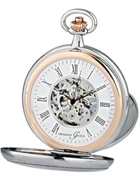 Hermann Jäckle Lindau Skelett Taschenuhr mit Handaufzug | incl. Kette & Box