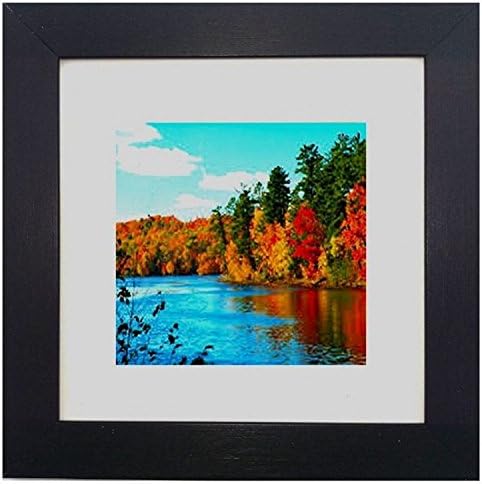 The Frame Centre Picture Photo Frame &amp; REMOVABLE Mount. Picture Size: 18x18" Colour: Black