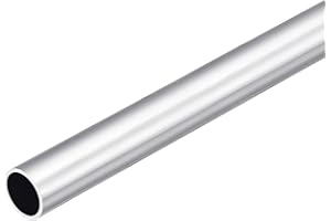 DMiotech (14mm OD x 12mm ID) 6063 Aluminum Round Tube 300mm Length Industry Metal Tubing for Machinery Frame Construction DIY Projects