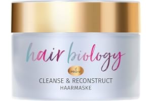 ‎HAIR BIOLOGY Hair Biology Cleanse & Reconstruct Haarmaske, Bei Fettigem Ansatz Und Geschädigten Spitzen, 160ml