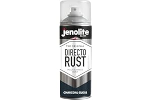 JENOLITE Directorust Vernice Aerosol Lucida | GRIGIO ANTRACITE | Vernice spray multisuperficie | Per l'uso su legno, metallo, plastica, ceramica e superfici arrugginite | 400ml | RAL7016