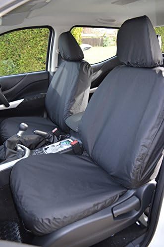Turtle Covers NINA16FPZZBK Tailored Waterproof Washable Front Seat Covers [Black]