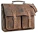 Produktbild Ledertasche Gusti Studio"Marc" Umhängetasche Leder Büffelleder Laptoptasche 15,6 Zoll Wasserdichtes Innenfutter Herren Damen