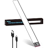 Lampada Sottopensile Cucina LED Ricaricabile USB, 40 cm 3600mAh Dimmerabile Luci Armadio con Sensore di Movimento a Batteria 