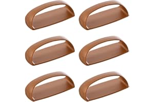 CcHhyyt 6 Maniglie autoadesive per cassetti, armadietti, porte del frigorifero, pomelli per mobili, maniglia per porta scorrevole, maniglia portatile, maniglia con nastro adesivo (marrone chiaro)